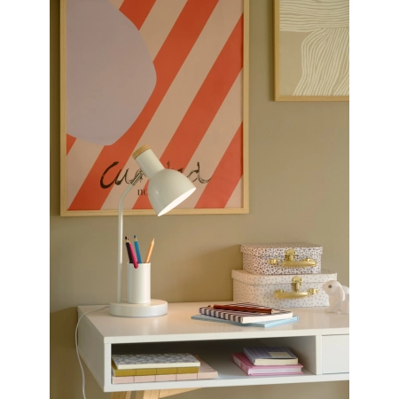 Lampa biurkowa z piórnikiem E27 biała Devone NO2512405001 - Nordlux